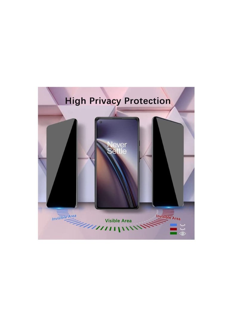 Privacy Tempered Glass Screen Protector compatible with Oppo A6x 5G, Edge-to-Edge Protection, HD Antispy Anti Peeping, Easy Installation - Image 4